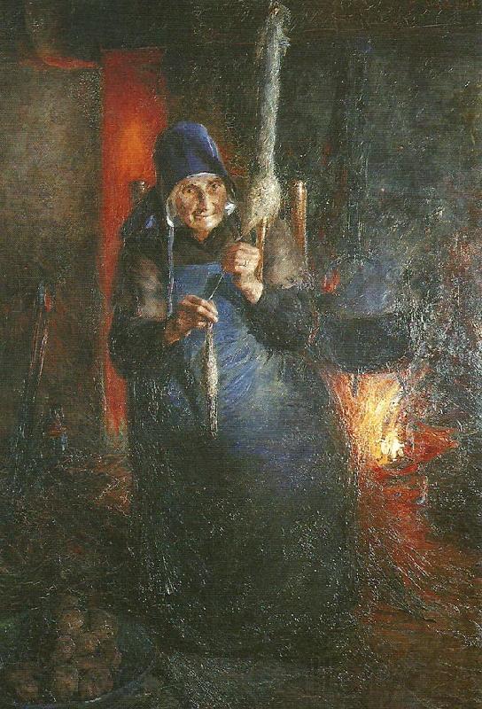 Ernst Josephson Spinnerskan France oil painting art